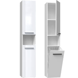 Topeshop NEL III BIEL POŁ armoire de rangement de salle de bain Blanc