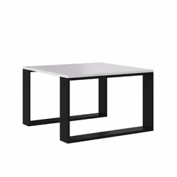 Topeshop MODERN MINI BIEL CZ Table à café, latérale et de salon Table basse Forme carrée 2 pieds
