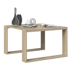 Topeshop MODERN MINI SONOMA Table à café, latérale et de salon Table basse Forme carrée 2 pieds