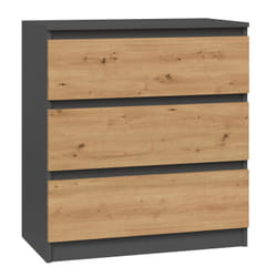 Topeshop M3 ANTRACYT/ARTISAN Commode