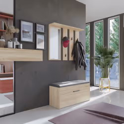 Topeshop PARMA WIESZAK SON cintre Chêne
