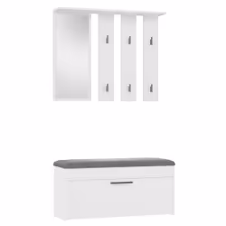 Topeshop GAR PARMA BIEL, Blanc, 1 portes(s), Porte à charnière