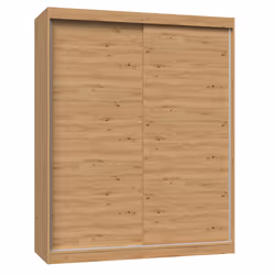 Topeshop IGA 160 ART B KPL, Chêne, Armoire, 7 étagères, 2 portes(s), Chêne, Tableau à particules