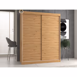 Topeshop IGA 160 ART B KPL placard et armoire de chambre à coucher 7 étagères 2 portes(s) Chêne