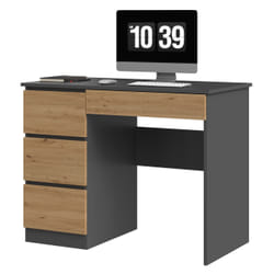 Topeshop MIJAS L ANT/ART KPL bureau d'ordinateur Couleur chêne