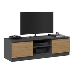 Topeshop RTV 120 ANTR/ARTIS Support TV et centre de divertissement 2 étagères