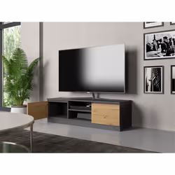 Topeshop RTV 120 ANTR/ARTIS Support TV et centre de divertissement 2 étagères