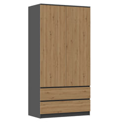 Topeshop SZAFA MALWA AN/AR K placard et armoire de chambre à coucher 5 étagères 2 portes(s)