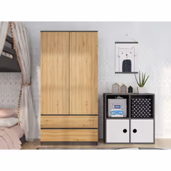 Topeshop SZAFA MALWA AN/AR K placard et armoire de chambre à coucher 5 étagères 2 portes(s)