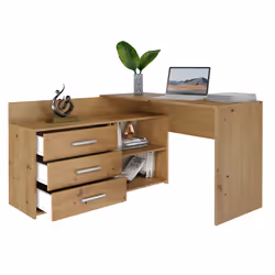 Topeshop DANY ARTISAN KPL bureau d'ordinateur Couleur chêne