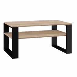 Topeshop MODERN 1P SON CZ, Table basse, Forme rectangulaire, 2 pieds, Chêne de Sonoma