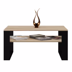 Topeshop MODERN 1P SON CZ Table à café, latérale et de salon Table basse Forme rectangulaire 2 pieds