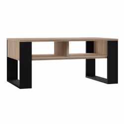 Topeshop MODERN 2P SON CZ, Table basse, Forme rectangulaire, 2 pieds, Chêne de Sonoma