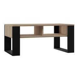 Topeshop MODERN 2P SON CZ Table à café, latérale et de salon Table basse Forme rectangulaire 2 pieds