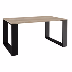 Topeshop MODERN SON CZ, Table basse, Forme rectangulaire, 2 pieds, Chêne de Sonoma