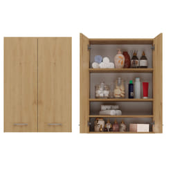 Topeshop POLA MINI DD ARTISAN armoire de rangement de salle de bain Chêne