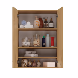 Topeshop POLA MINI DD ARTISAN armoire de rangement de salle de bain Chêne