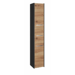 Topeshop S33 ANTRACYT/ARTISAN armoire de rangement de salle de bain Chêne