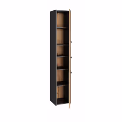 Topeshop S33 ANTRACYT/ARTISAN armoire de rangement de salle de bain Chêne
