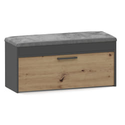 Topeshop PARMA SZAFKA ANT/ART Organisateur pour chaussures Fermé Anthracite, Chêne