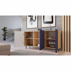 Topeshop KAMA3 SLIM ART/G KPL Armoire de rangement de salle à manger Placard de rangement