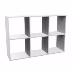 Topeshop MALAX 2X3 BIEL, Blanc, 6 étagères, Tableau à particules, Tableau à particules, Acrylonitrile-Butadiène-Styrène (ABS) ...