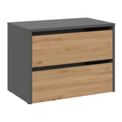 Topeshop MODO ANT/ART Organisateur pour chaussures Fermé Anthracite, Chêne
