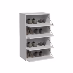Topeshop MODO X2 BIEL Organisateur pour chaussures Fermé Blanc