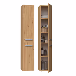 Topeshop NEL II ARTISAN, Chêne, Sur pied, 5 étagères, 2 portes(s), Tableau à particules, Mat