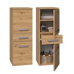 Topeshop NEL V DDS ARTISAN armoire de rangement de salle de bain Chêne