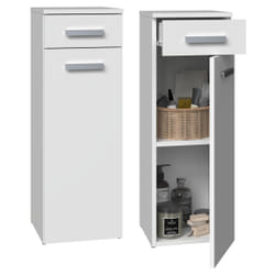Topeshop NEL V DS BIEL armoire de rangement de salle de bain Blanc