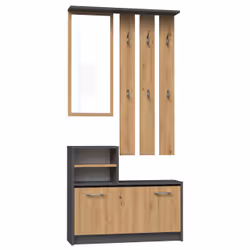 Topeshop GAR ANT/ART, 1 portes(s), Porte à charnière, Moderne, 850 mm, 240 mm, 1600 mm