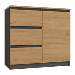 Topeshop 1D3S ANT/ART BA KPL Commode