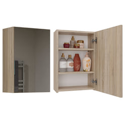 Topeshop POLA 1DL SONOMA armoire de rangement de salle de bain Chêne, Bois
