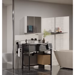 Topeshop POLA 2DL BIEL armoire de rangement de salle de bain Blanc