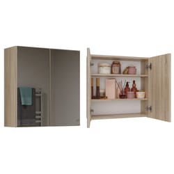 Topeshop POLA 2DL SONOMA armoire de rangement de salle de bain Chêne, Bois