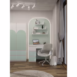 Topeshop MIJAS L FR MINT KPL bureau d'ordinateur Vert, Blanc - Vue supplémentaire 2