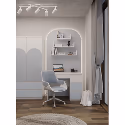 Topeshop MIJAS P FR BLUE KPL bureau d'ordinateur Bleu, Blanc