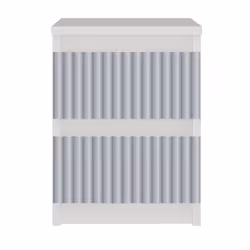 Topeshop M2 FR BLUE Table de nuit et table de chevet Table de nuit / chevet 2 tiroir(s) Bleu, Blanc