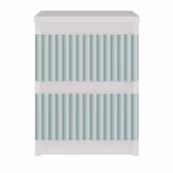 Topeshop M2 FR MINT Table de nuit et table de chevet Table de nuit / chevet 2 tiroir(s) Couleur menthe, Blanc