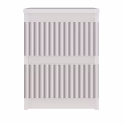 Topeshop M2 FR PINK Table de nuit et table de chevet Table de nuit / chevet 2 tiroir(s) Rose, Blanc