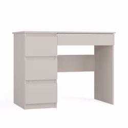 Le bureau dispose de beaucoup d'espace pour un rangement libre. Il comporte 4 tiroirs de grande capacité dont les façades son ...