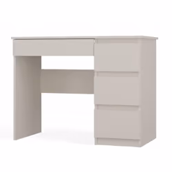 Le bureau dispose de beaucoup d'espace pour un rangement libre. Il comporte 4 tiroirs de grande capacité dont les façades son ...