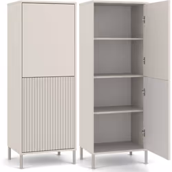 ARMOIRE ÉLÉGANTE ET FONCTIONNELLE AVEC 2 PORTES COURTES ET ÉTAGÈRES SÉRIE : KAMARO MODÈLE : KAMARO 2DK SLIM/ SMOOTH COULEUR : ...