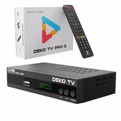 Décodeur DVBT2 Tuner DekoTV PRO2 2USB Décodeur de télévision terrestre ✅ Nous sommes heureux de vous annoncer que le décodeur ...