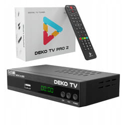 Deko - Tuner Décodeur DVBT2 tv PRO2 Télévision Terrestre DVB-T2 hevc H.265