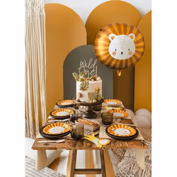 PartyDeco SPK28 serviette et serviette de table en papier Bleu, Orange, Jaune 20 pièce(s)