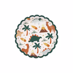 PartyDeco TPP85, Assiette, Rond, Papier, Multicolore, Motif, 6 pièce(s)