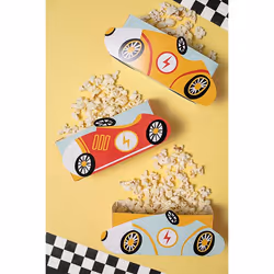 PartyDeco FNS7 plateau repas jetable Multicolore Papier