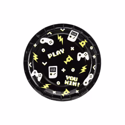 PartyDeco TPP88, Assiette, Rond, Papier, Multicolore, Motif, 6 pièce(s)